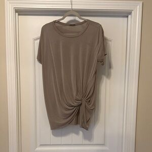 JODIFL Taupe Short Sleeve Top